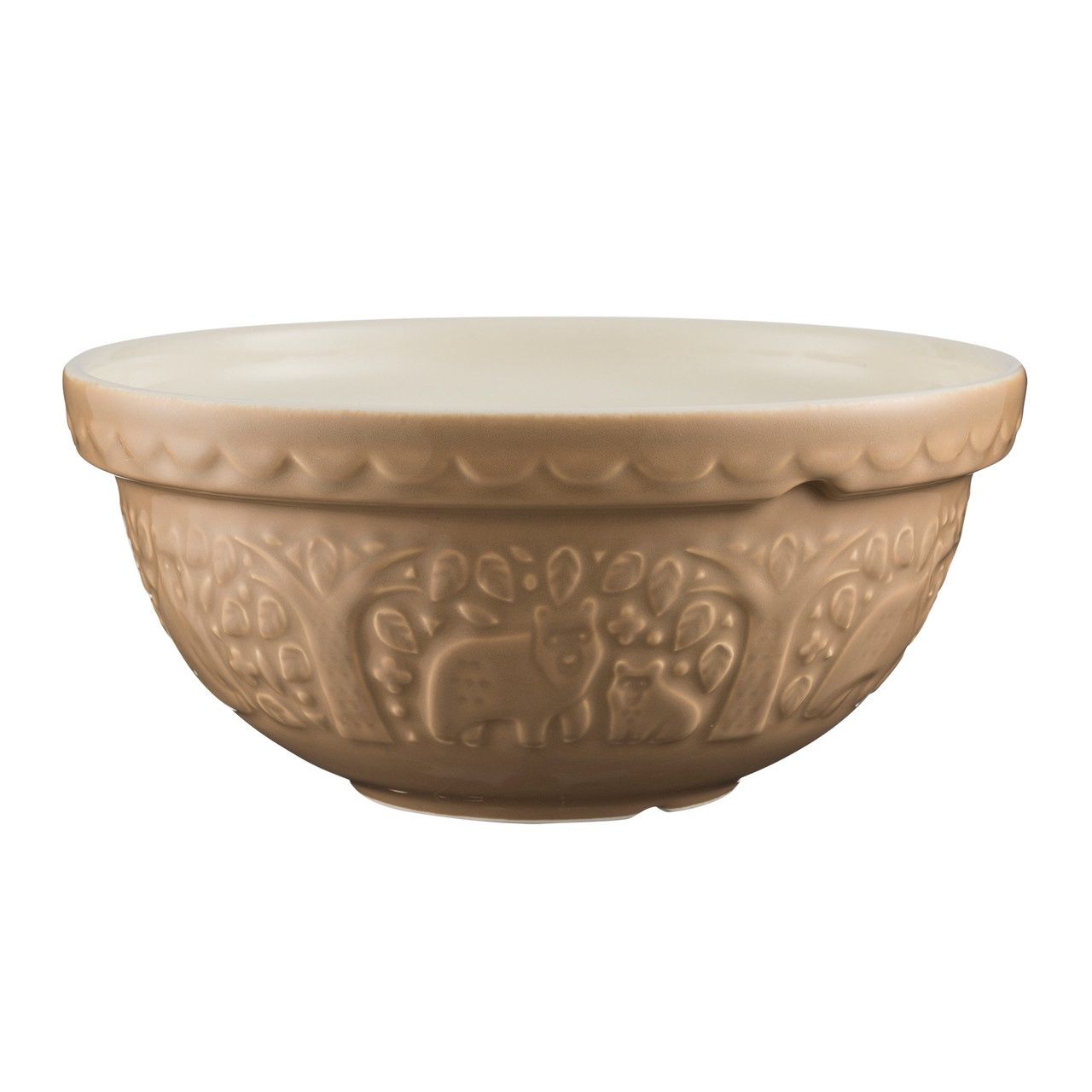 In The Forest Bear Cane Mixing Bowl
