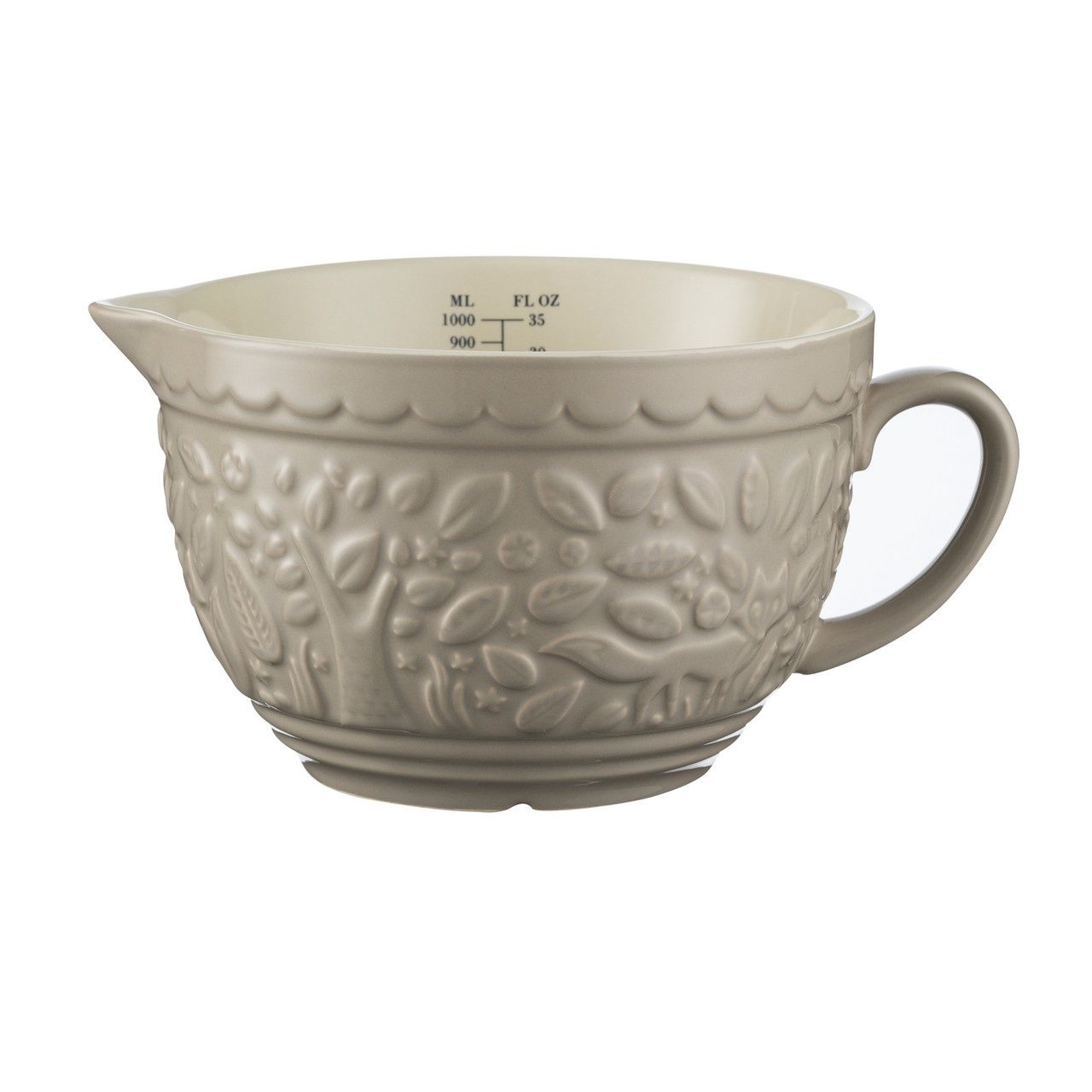 In The Forest Fox Stone Measuring Jug