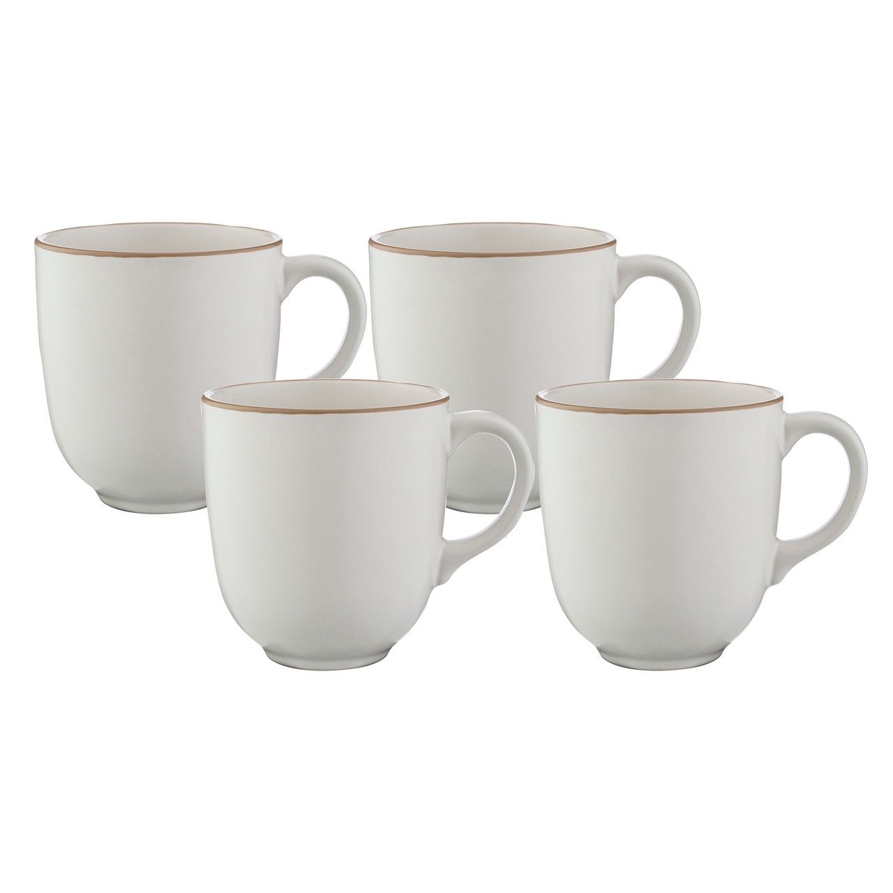 Classic Collection Cream Set Of 4 Mugs