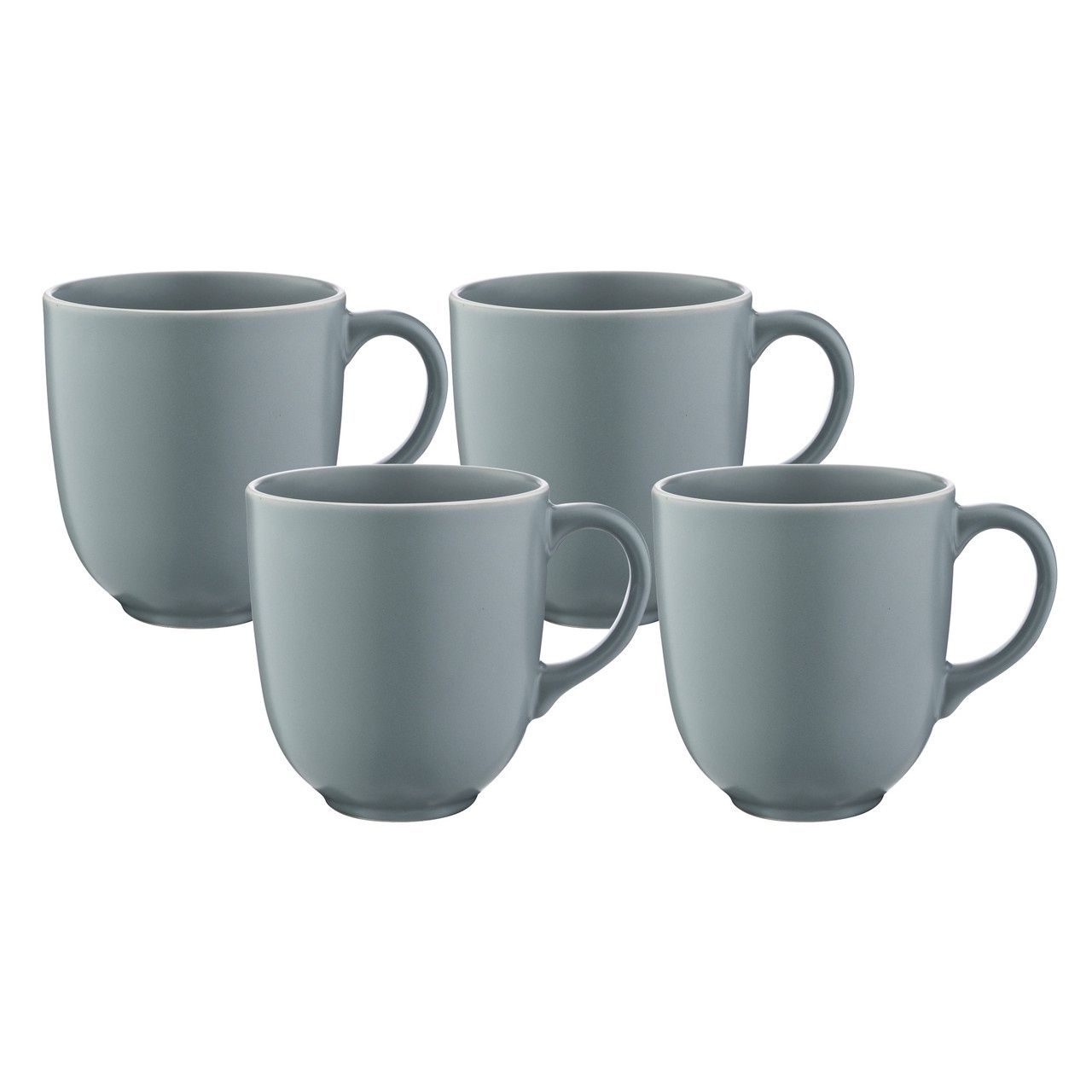 Classic Collection Grey Set Of 4 Mugs