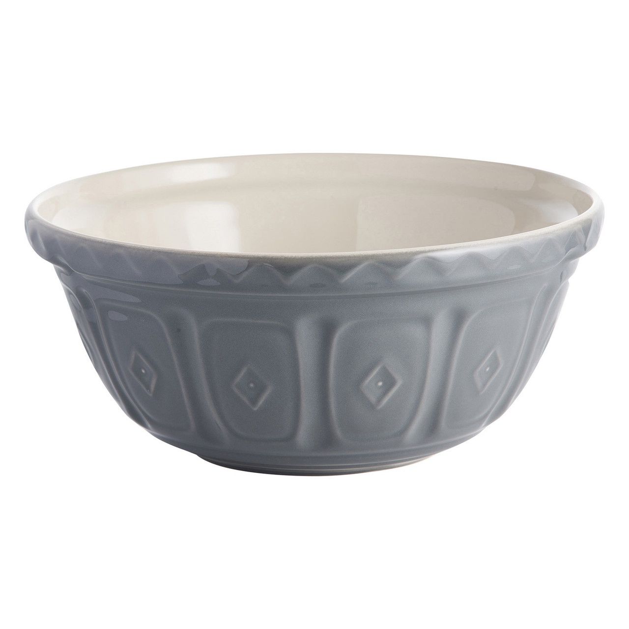 Grey Colour Mixing Bowl, 29cm / 4 Litre - Earthenware