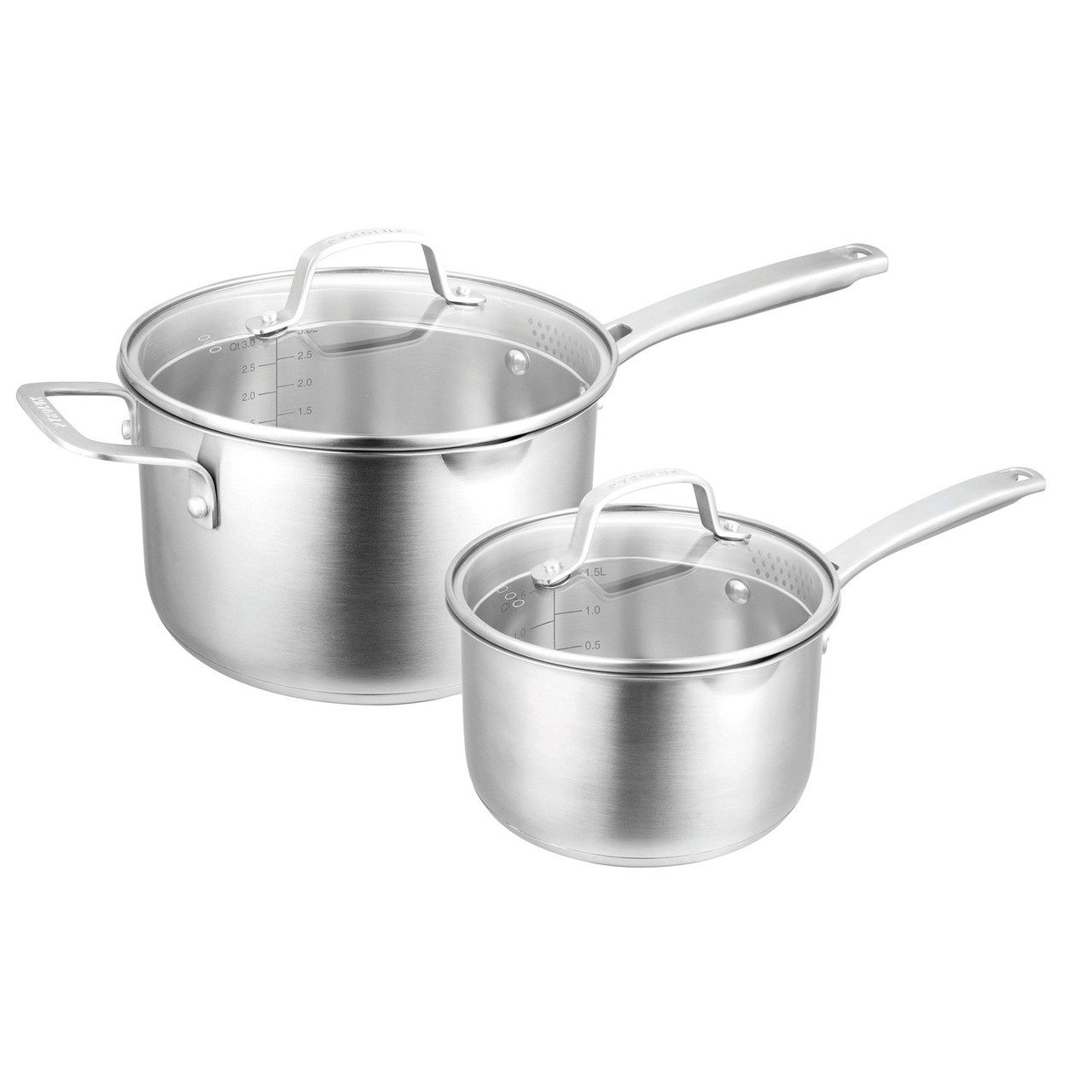 Radius 85 2 Piece Saucepan Set - 16cm/1.8 Litre &amp; 20cm/3.4 Litre