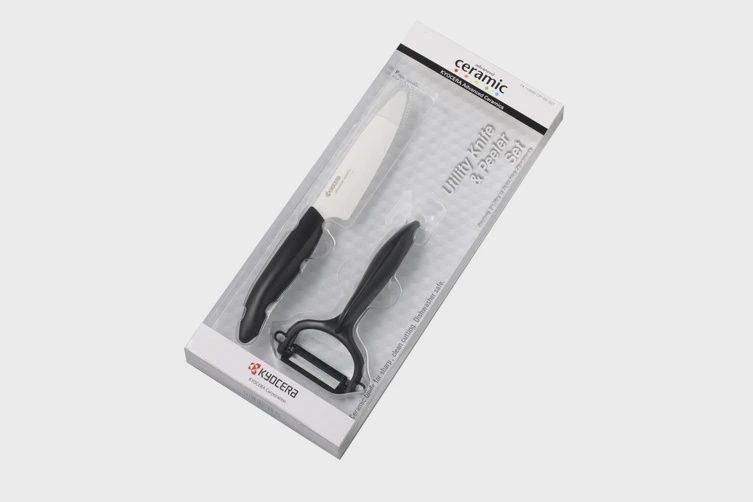 Utility Knife + Rod Handle Peeler Set - Black