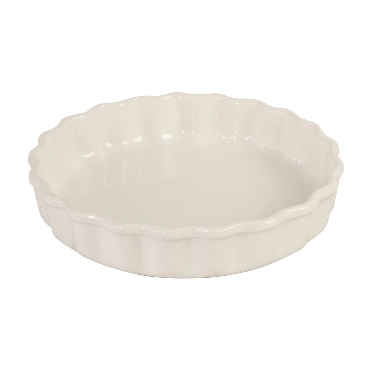 Flan Dish 26cm -Antique Cream