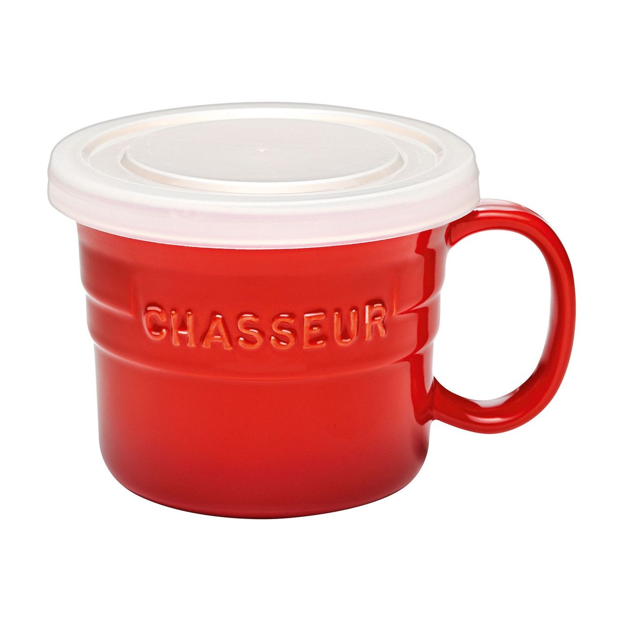 Soup Mug with Lid 500ml - Red