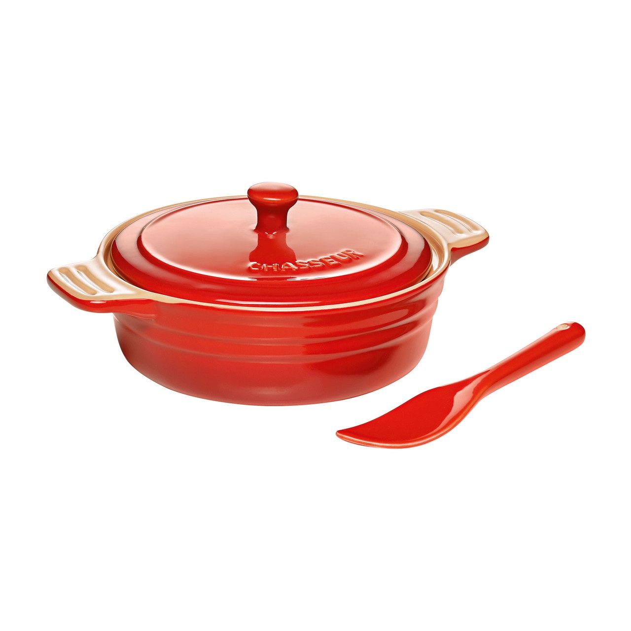 Camembert Baker with Cheese Spreader - 2 Colors, Color: Red