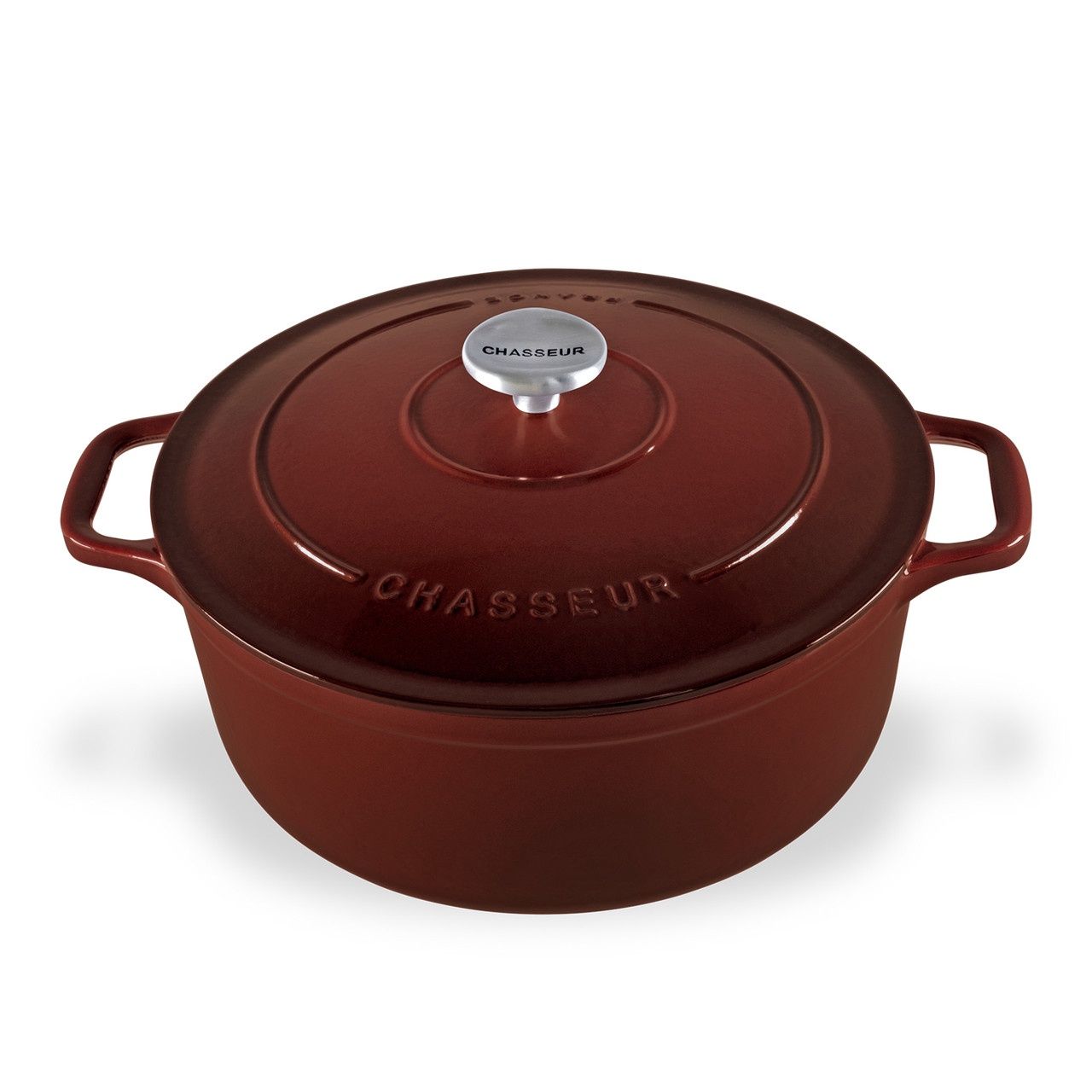 Round French Oven - Chocolate (3 Sizes), Size: 24cm /4L