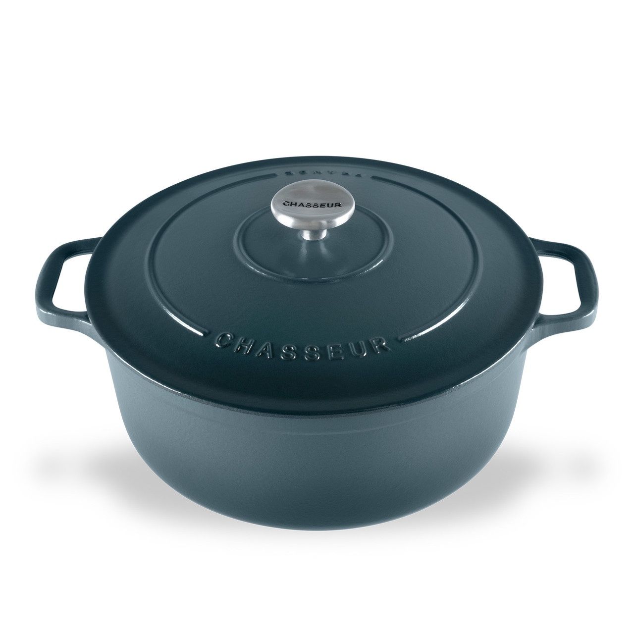 Round French Oven  - Liquorice Blue(3 Sizes), Size: 24cm /4L
