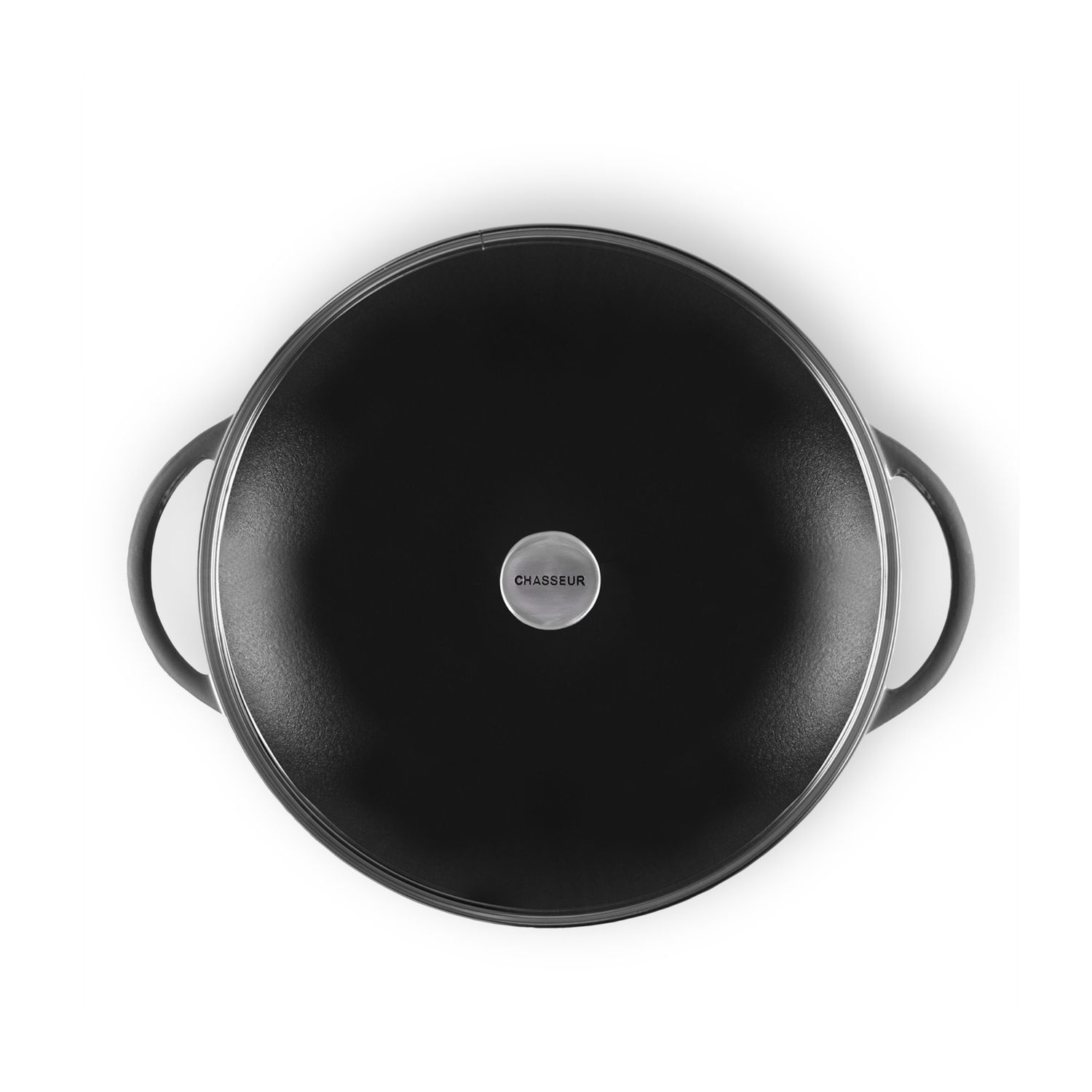 Cast Iron Wok 37cm, Color: Caviar