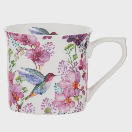 Playful Bunnies Blooms Wide Flare Mug