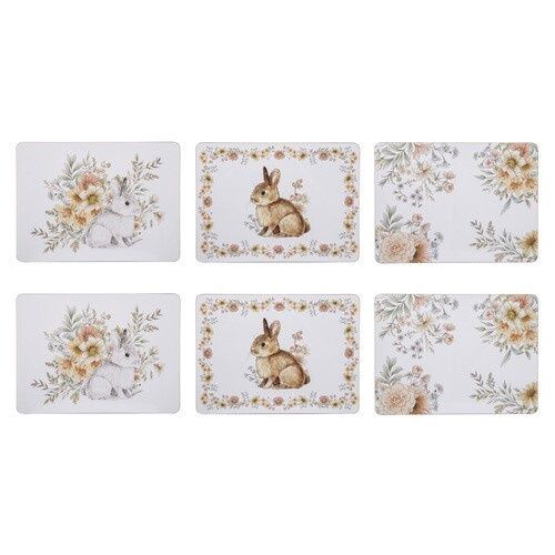 Woodland Bunnies 6Pk Placemat