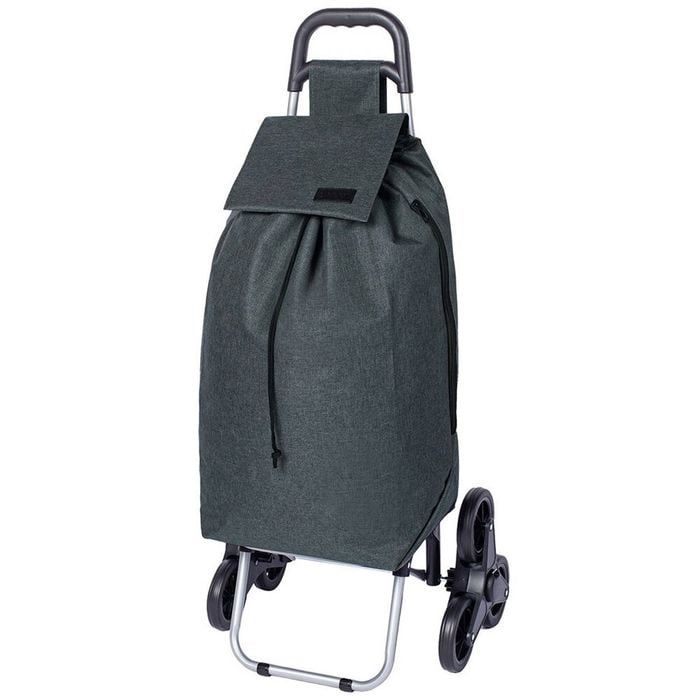 Summit Stair Climber Charcoal Grey Shopping Trolley, Colour: Charcoal Grey