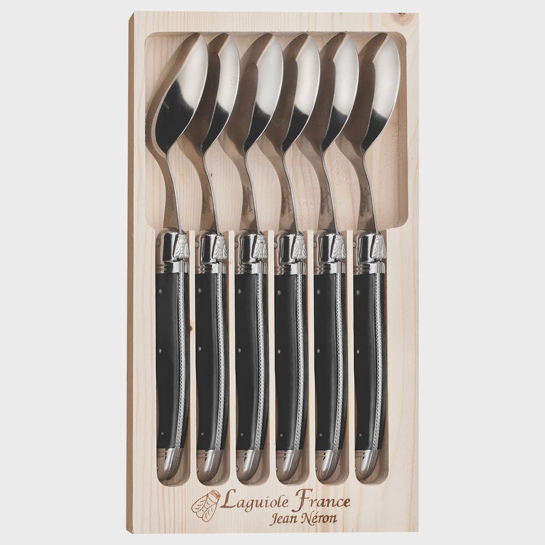 Jn Loose Single Soup/Dessert Spoon - Black