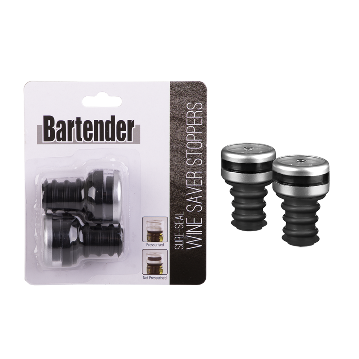 Sure-Seal Wine Saver Stoppers Set 2