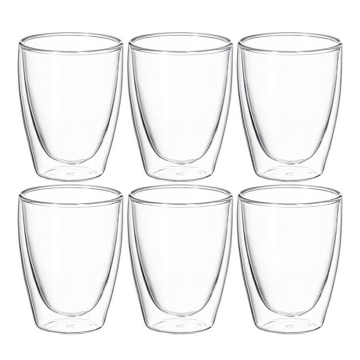 Caffe Twin Wall Glass Set of 6 - 250ml