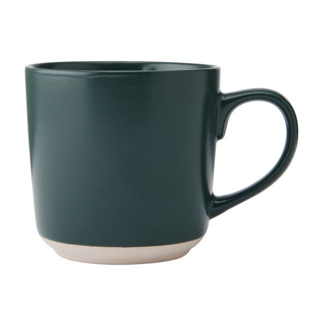 Ceramic Mug, Green, 350ml, Labelled