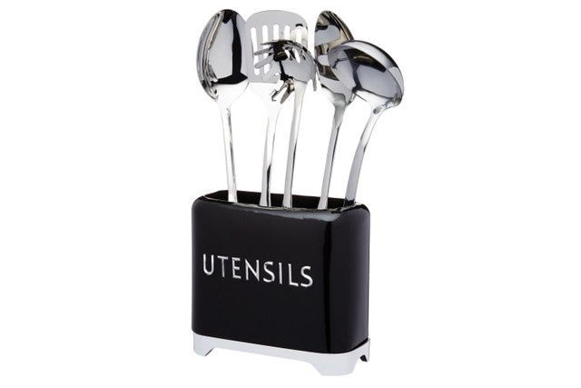 Lovello Utensil Store, Midnight Black, 20x10x18cm, Gift Tagged