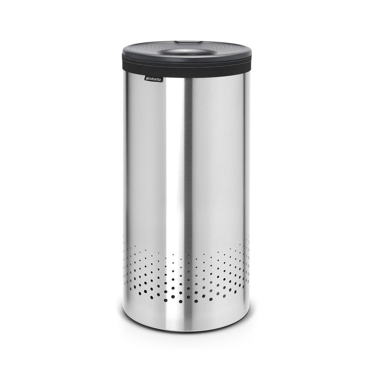Laundry Bin 35L - Matt Steel with Dark Grey