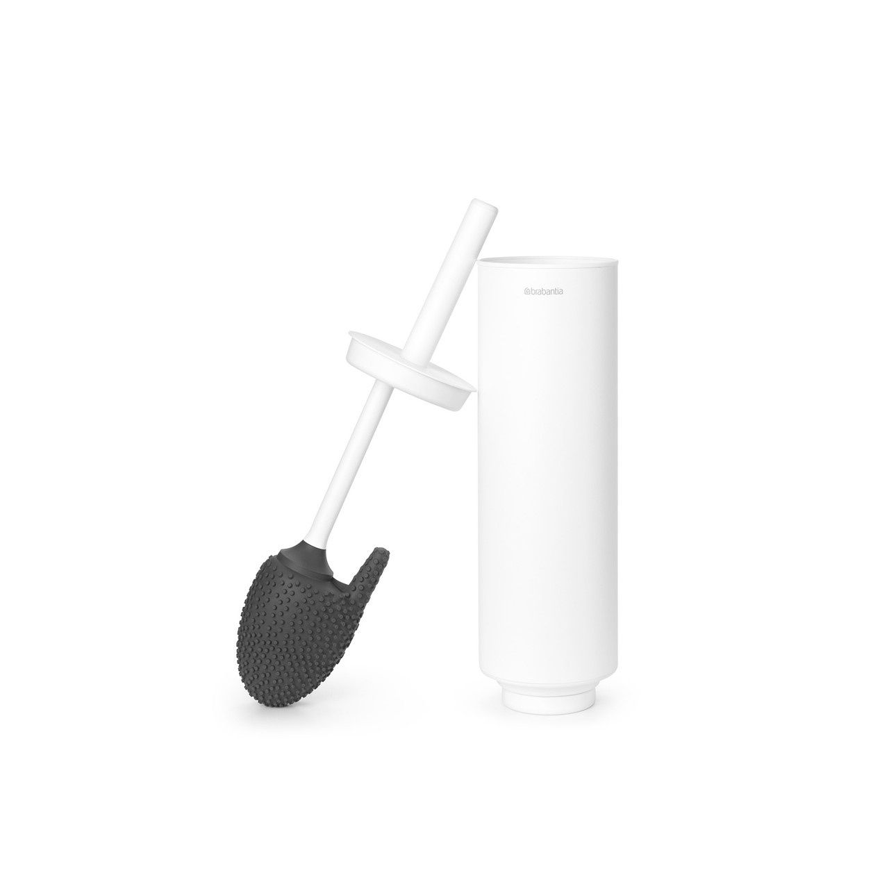 Mindset Toilet Brush &amp; Holder - Mineral Fresh White