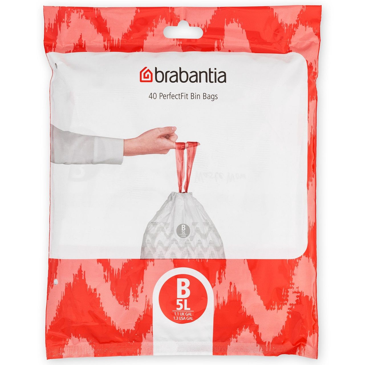 Bin Liner Code B (5 Litre) 40 Bags Dispenser Pack - White