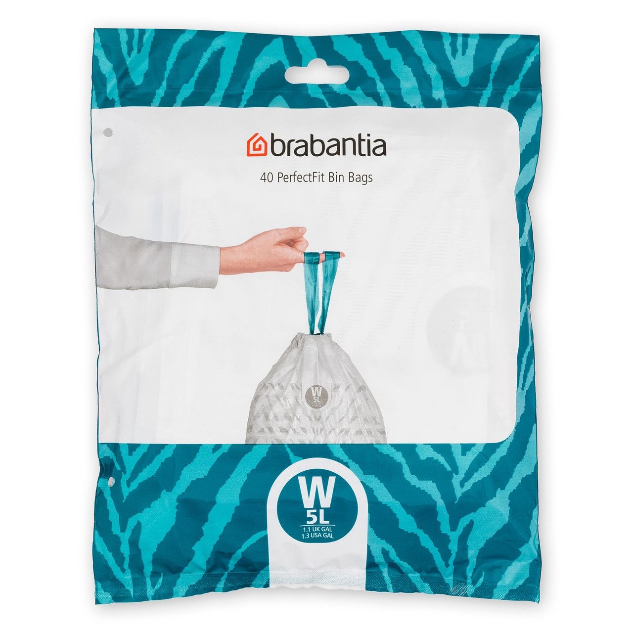 Bin Liner Dispenser Pack Code W (5 Litre nICON) 40 Bags