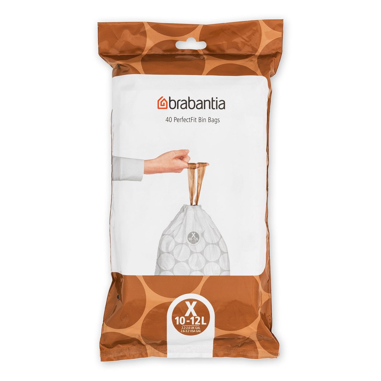 Bin Liner Dispenser Pack Code X 10-12L (BO/ICON) 40 Bags
