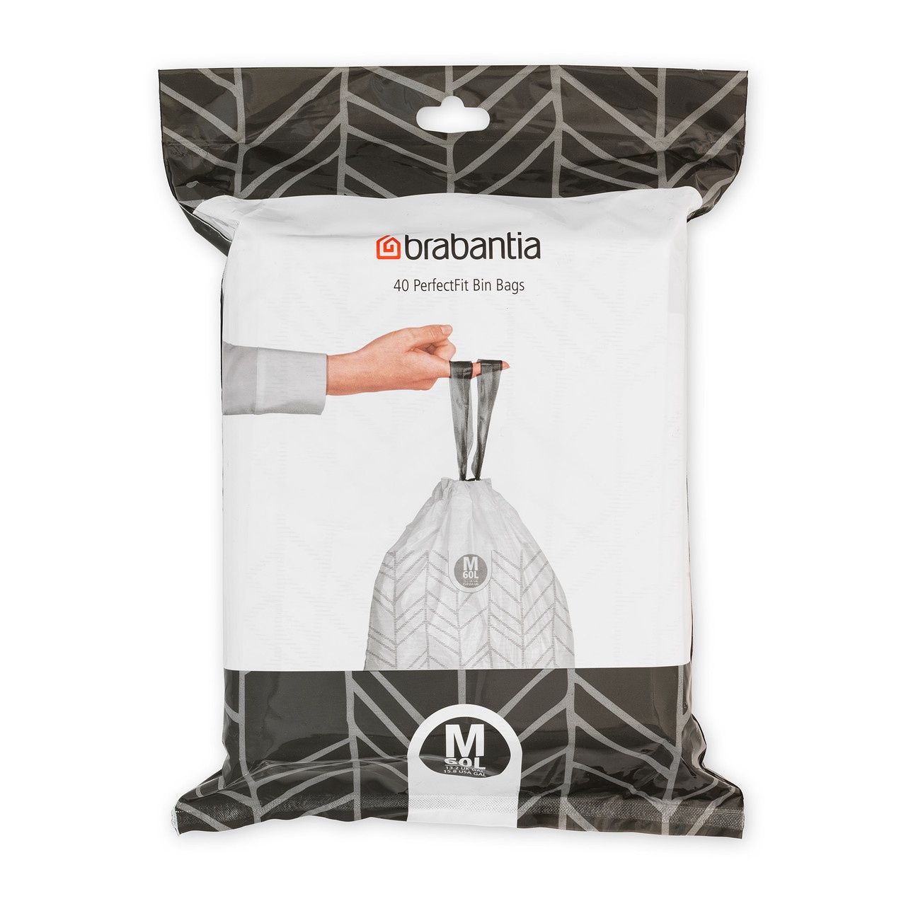 Bin Liner Dispenser Pack Code M 60 Litre 40 Bags