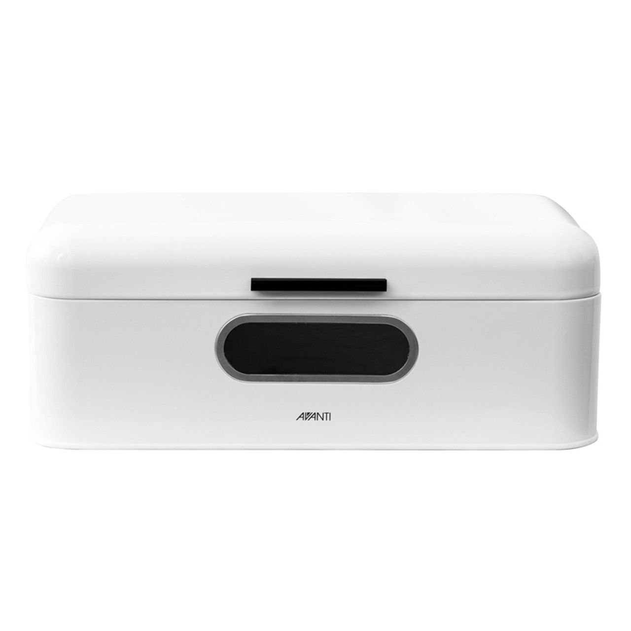 Retro Bread Bin With Window - White