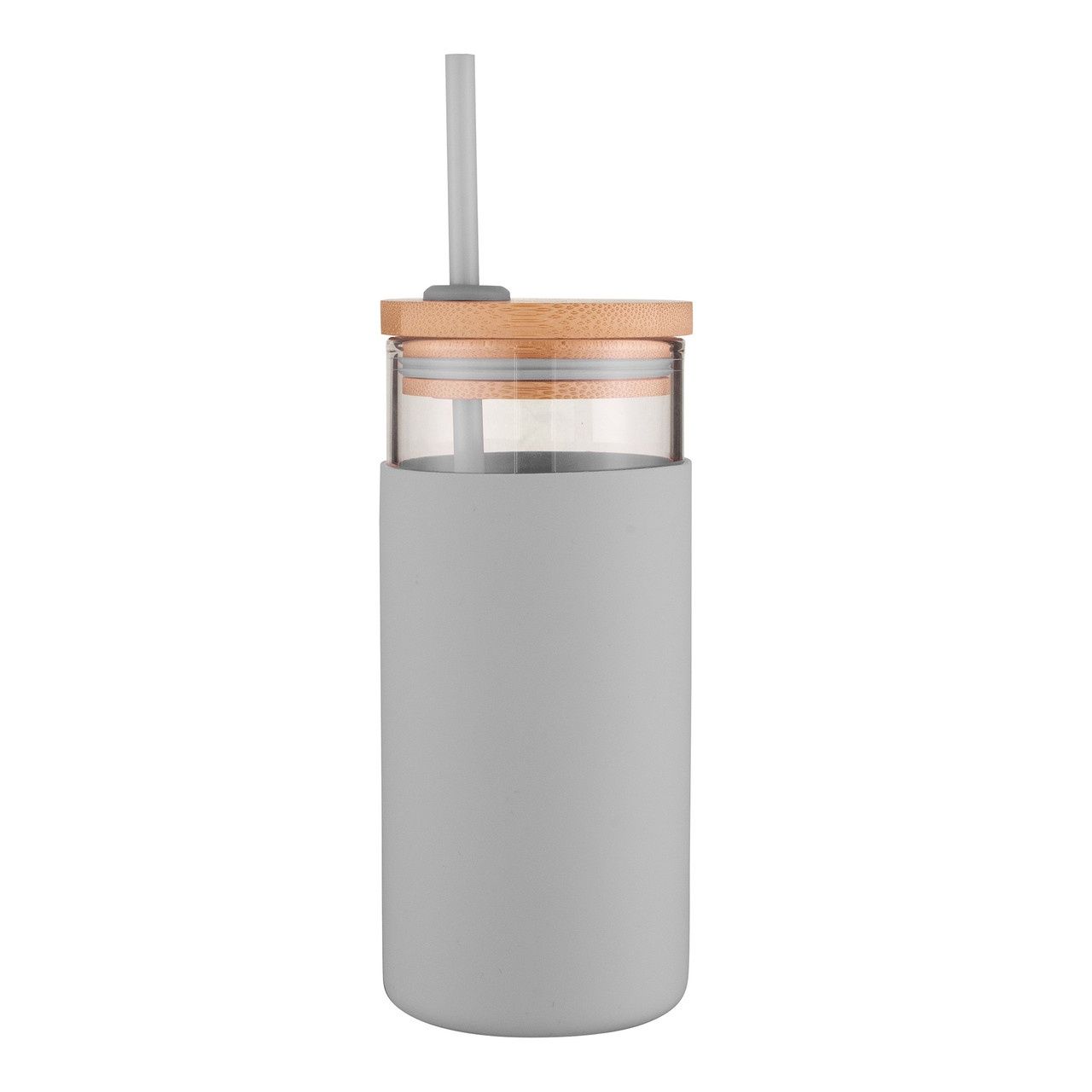 Glass Smoothie Tumbler 580ml - Grey