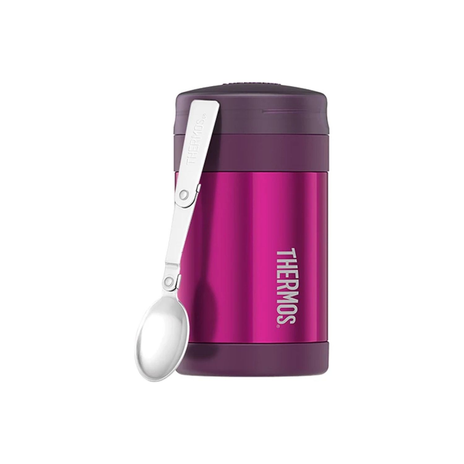 470ml Thermos Stainless Steel Vacuum Insulated Food Jar- 2 Colors, Colour: Pink