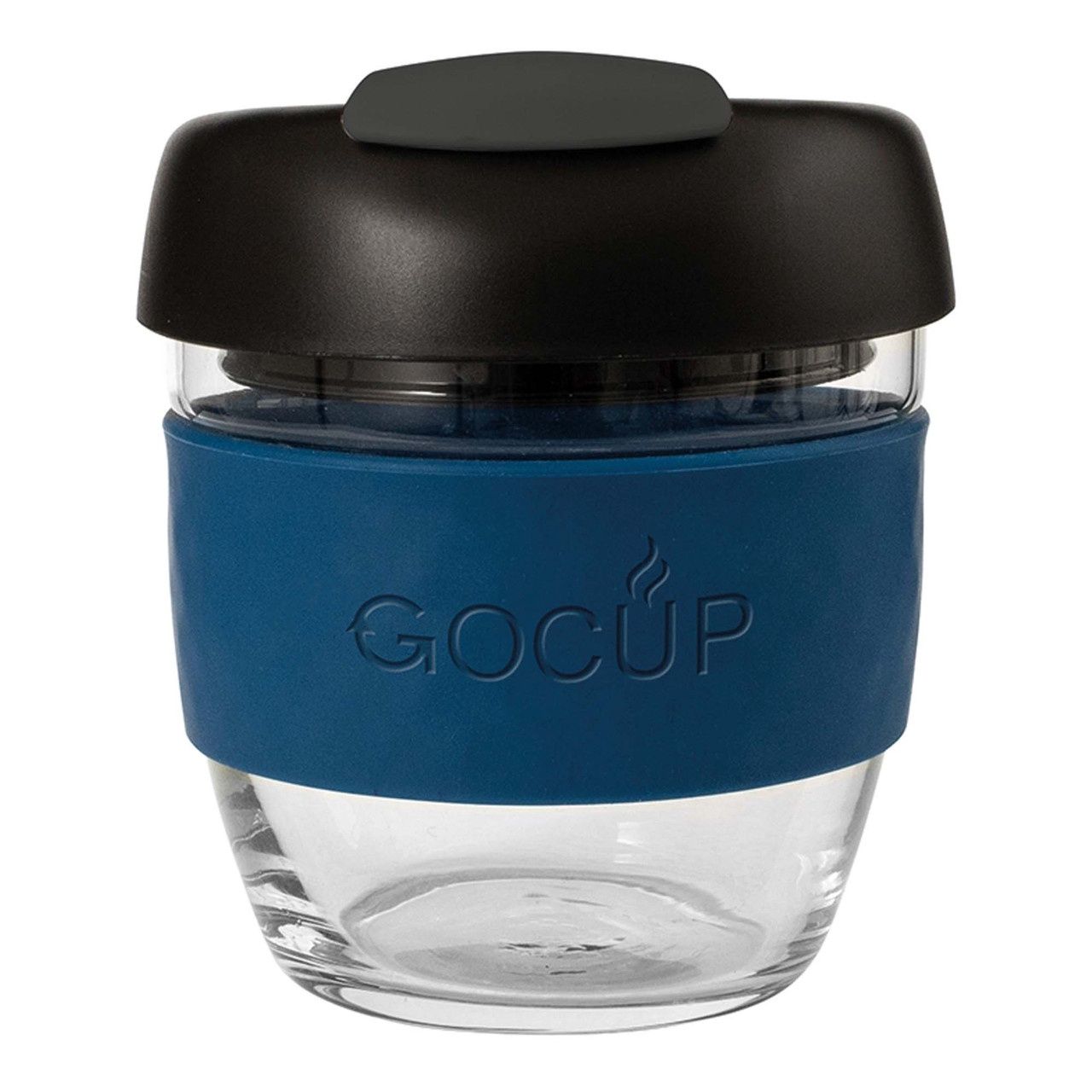 Glass Gocup 236ml Navy/Black/Grey