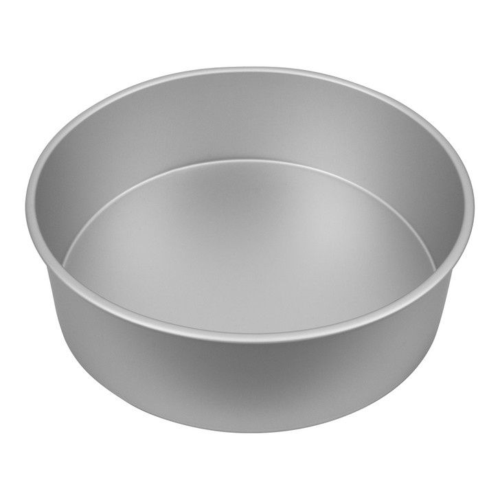 Silver Anodised Round Deep Cake Pan
