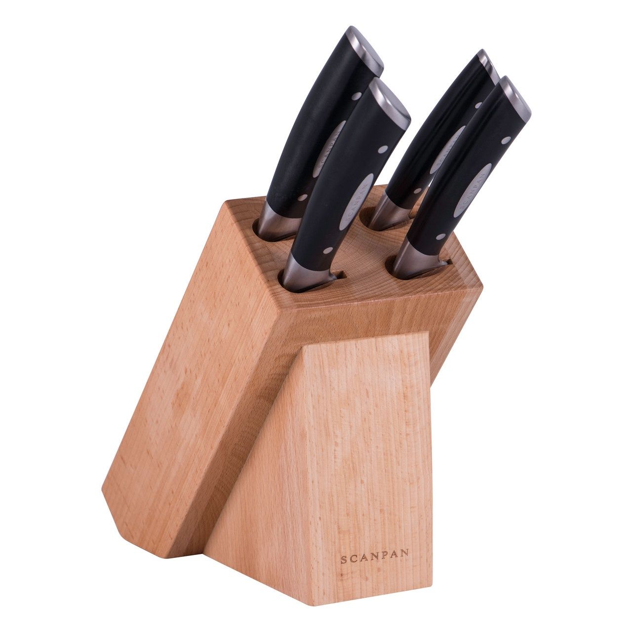 Scanpan Classic 5 Piece Knife Block Set.