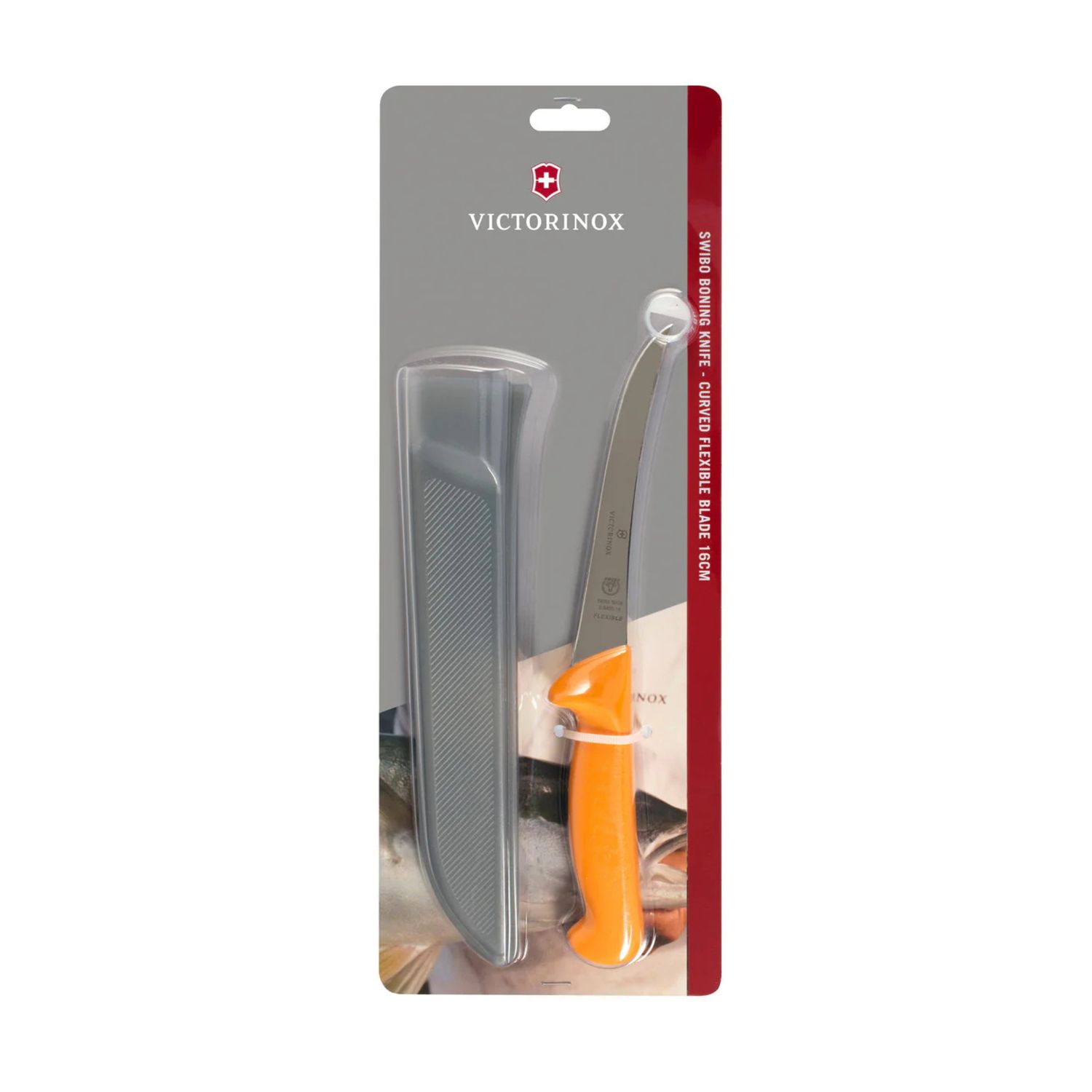 Swibo 16cm Curved Flexible Boning Knife with Sheath