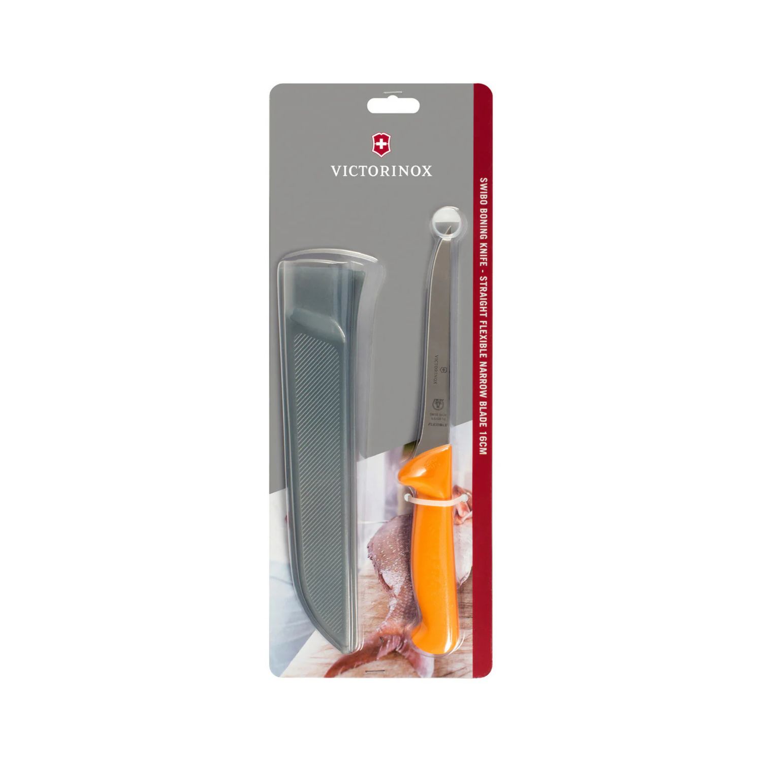 Swibo 16cm Flexible Straight Boning Knife with Sheath