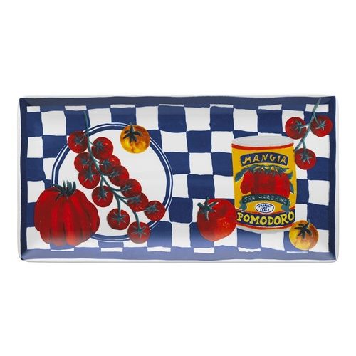 Valentina Rectangular Serve Plate Tomato
