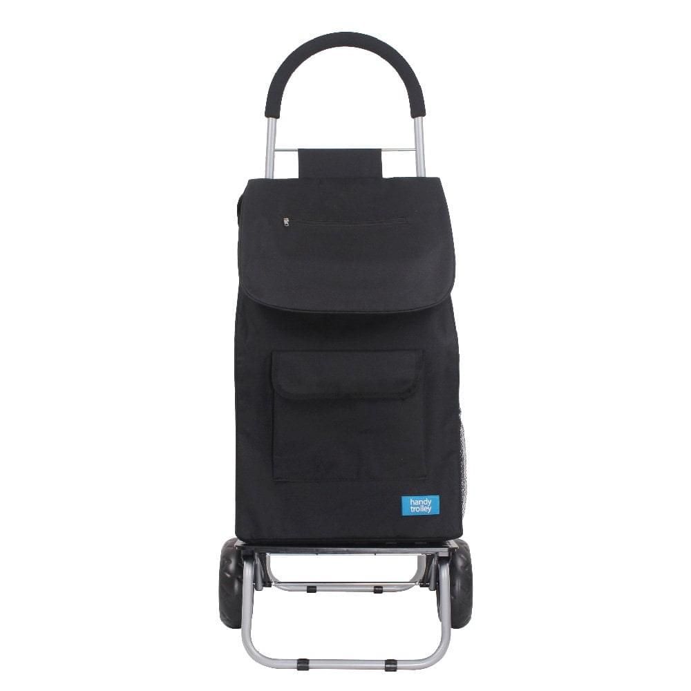 Handy Trolley With Seat - Black