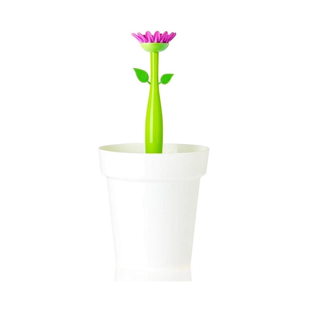 Vigar Flower Power White 3L Bathroom Bin