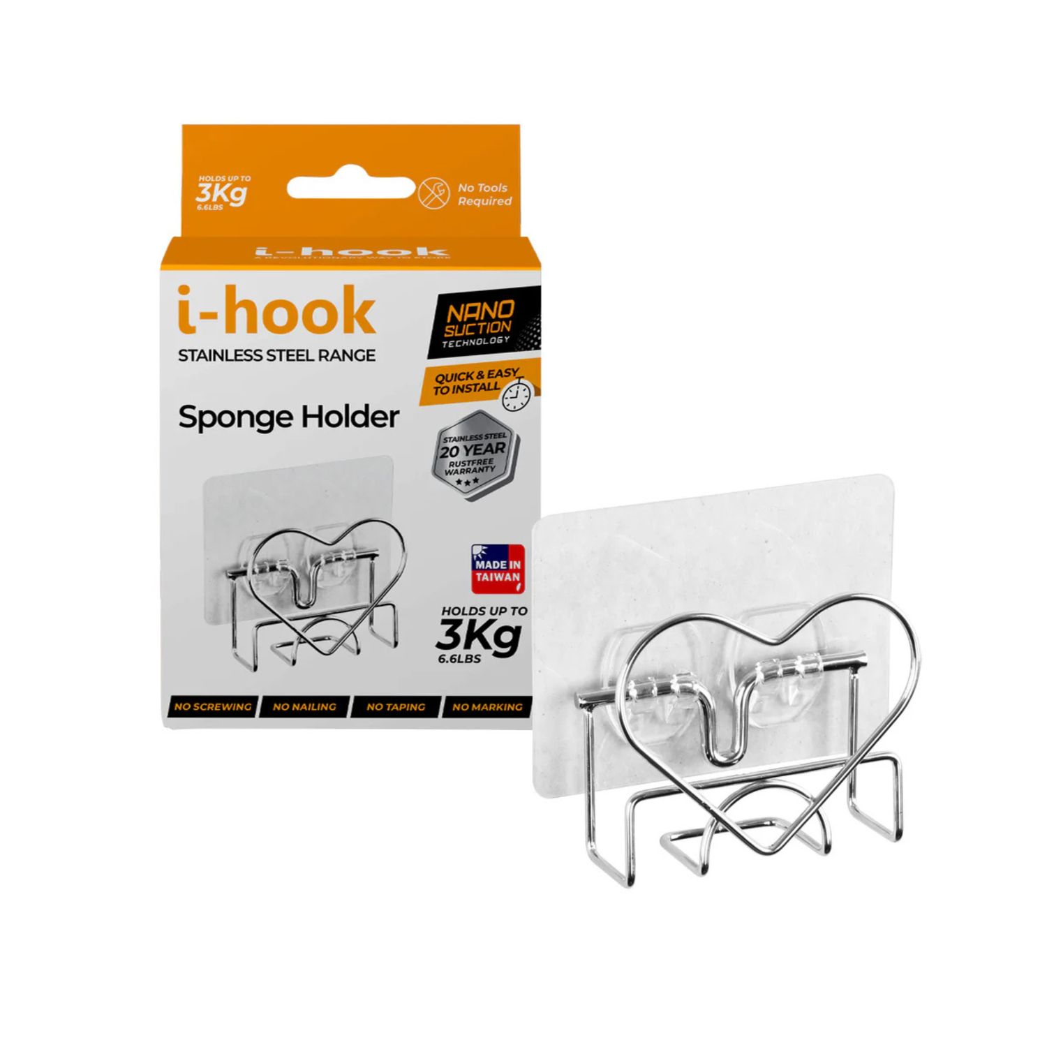 White Magic I-Hook Sponge Holder