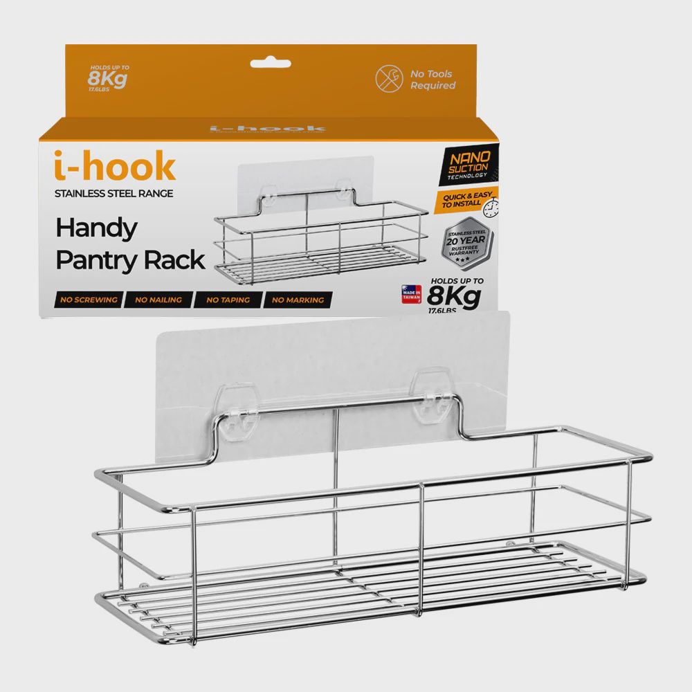 White Magic I-Hook Pantry Rack