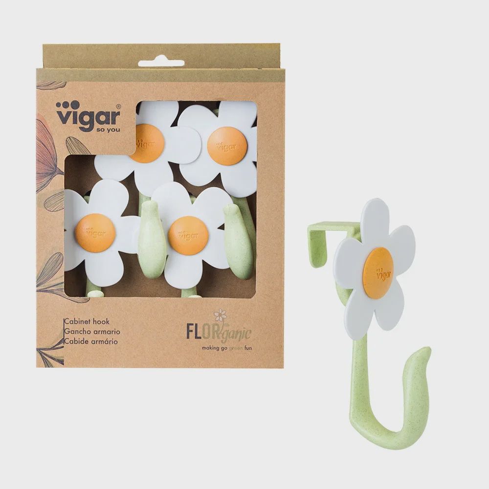 Vigar Florganic Cabinet Hook 4Piece