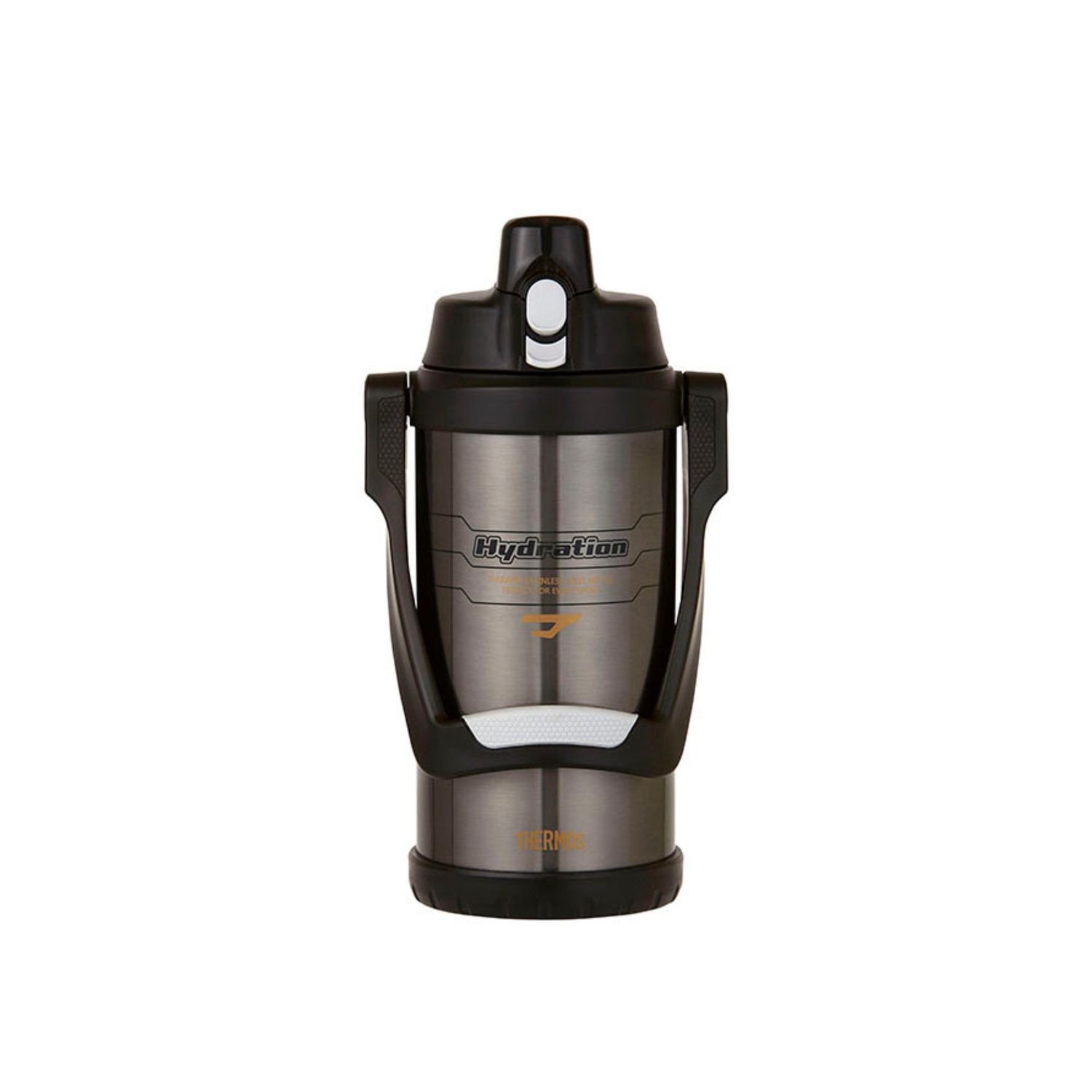 2L Thermos Vacuum Insulated Hydration Bottle With Carry Handle - Grey