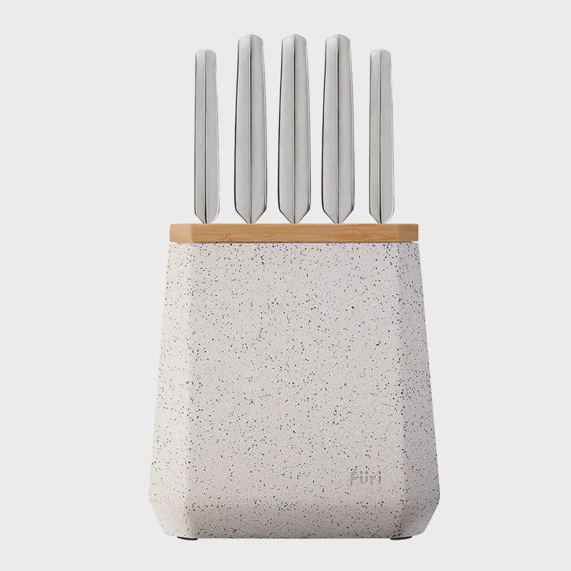 Pro Stone Block Set Black &amp; White Terrazzo 6 Piece