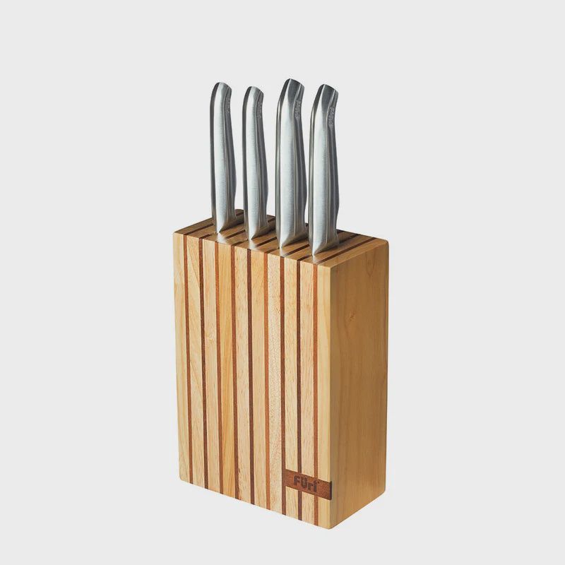 Pro Wood Knife Block Set 5 Pieces