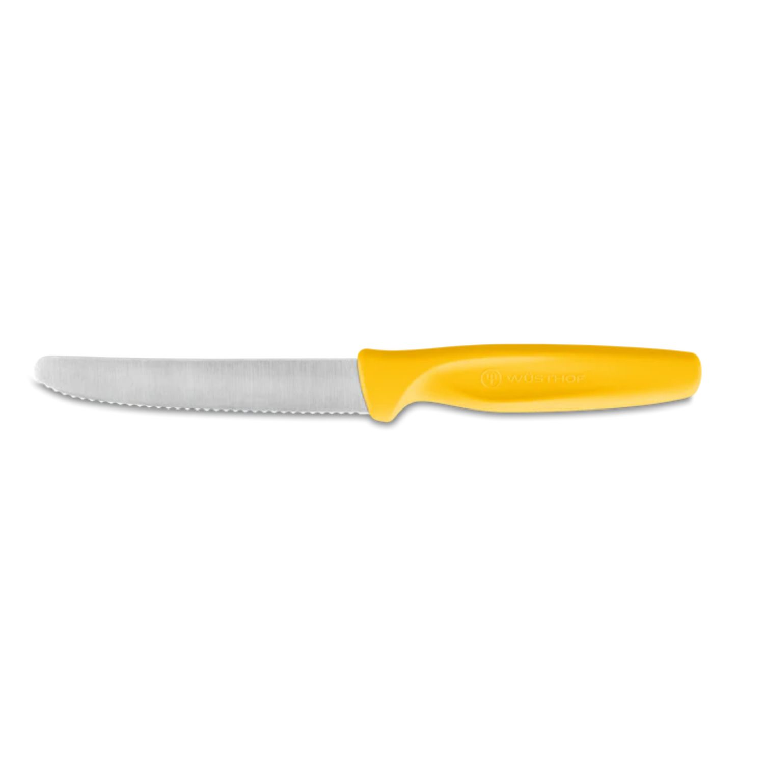 Create Serrated Paring 10cm Yellow Hang Sell