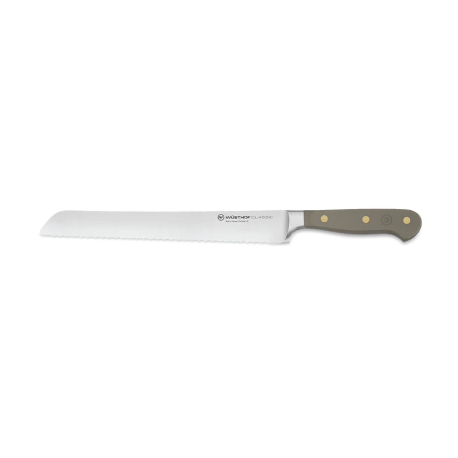 Classic Colour Velvet Oyster Double-Serrated Bread Knife 23cm