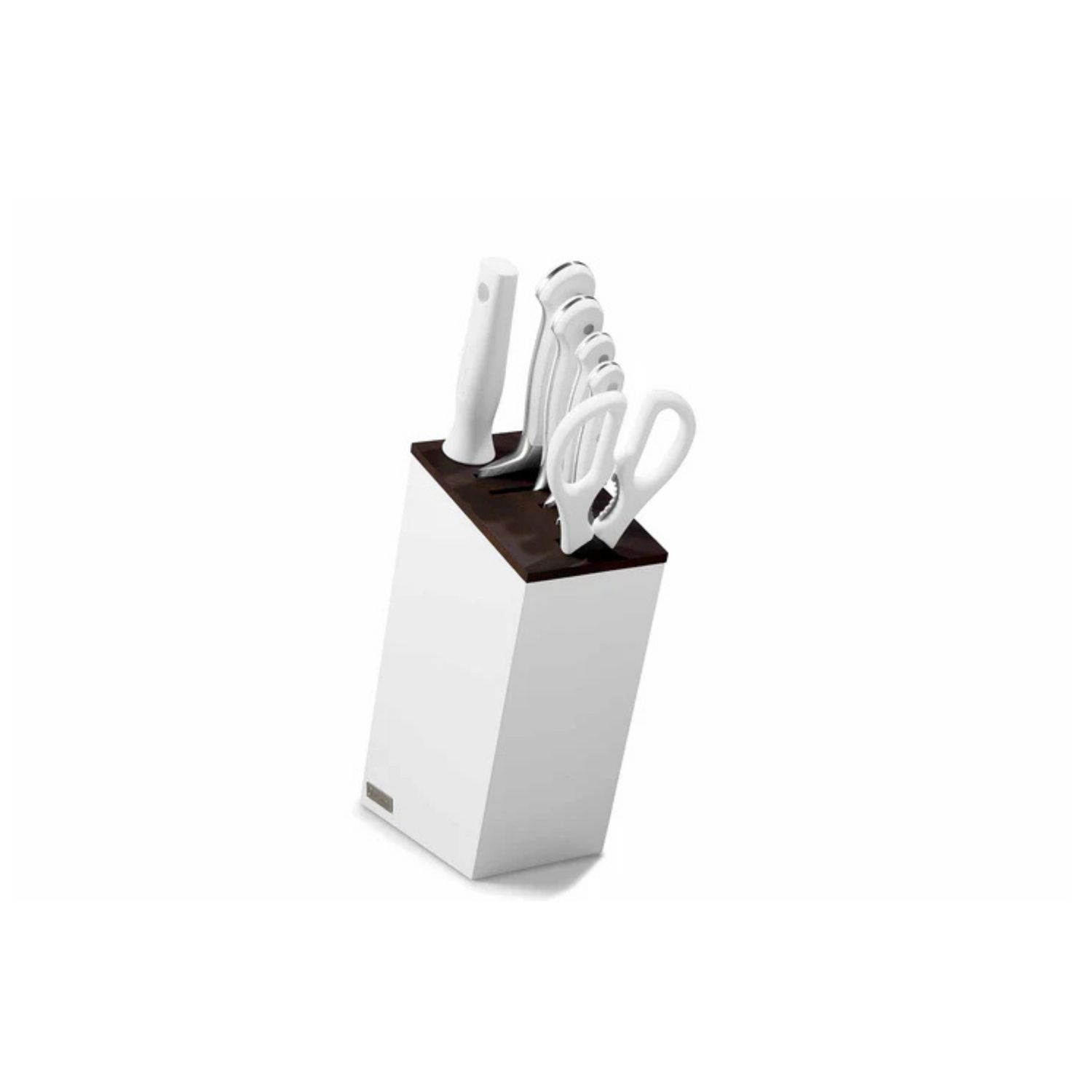 Classic White Slim 7 Pieces Block With Santoku
