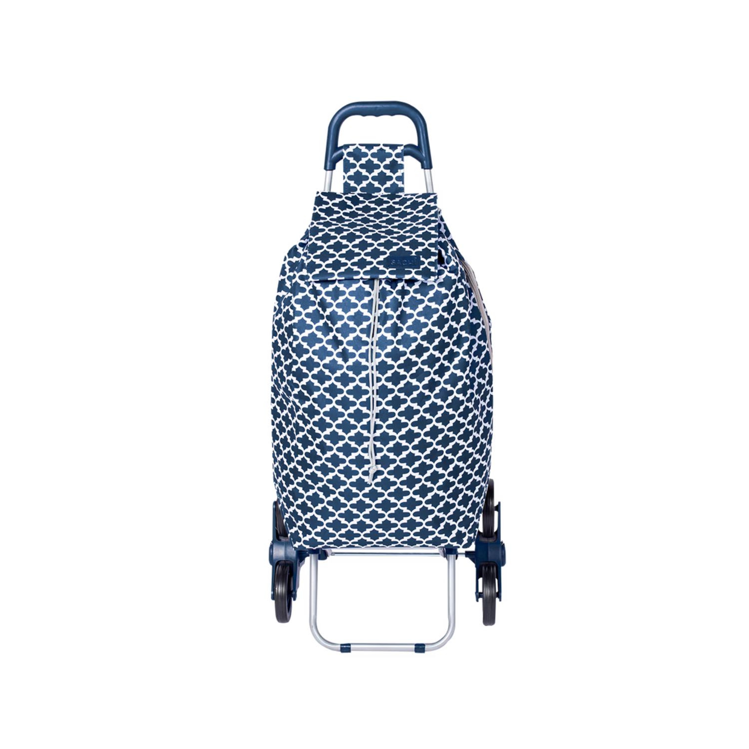 Summit Stair Climber Moroccan Navy Shopping Trolley, Colour: Moroccan Navy
