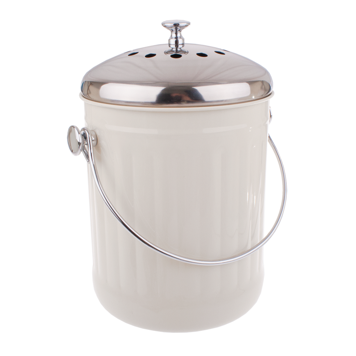 Compost Bin 5L White, Colour: White
