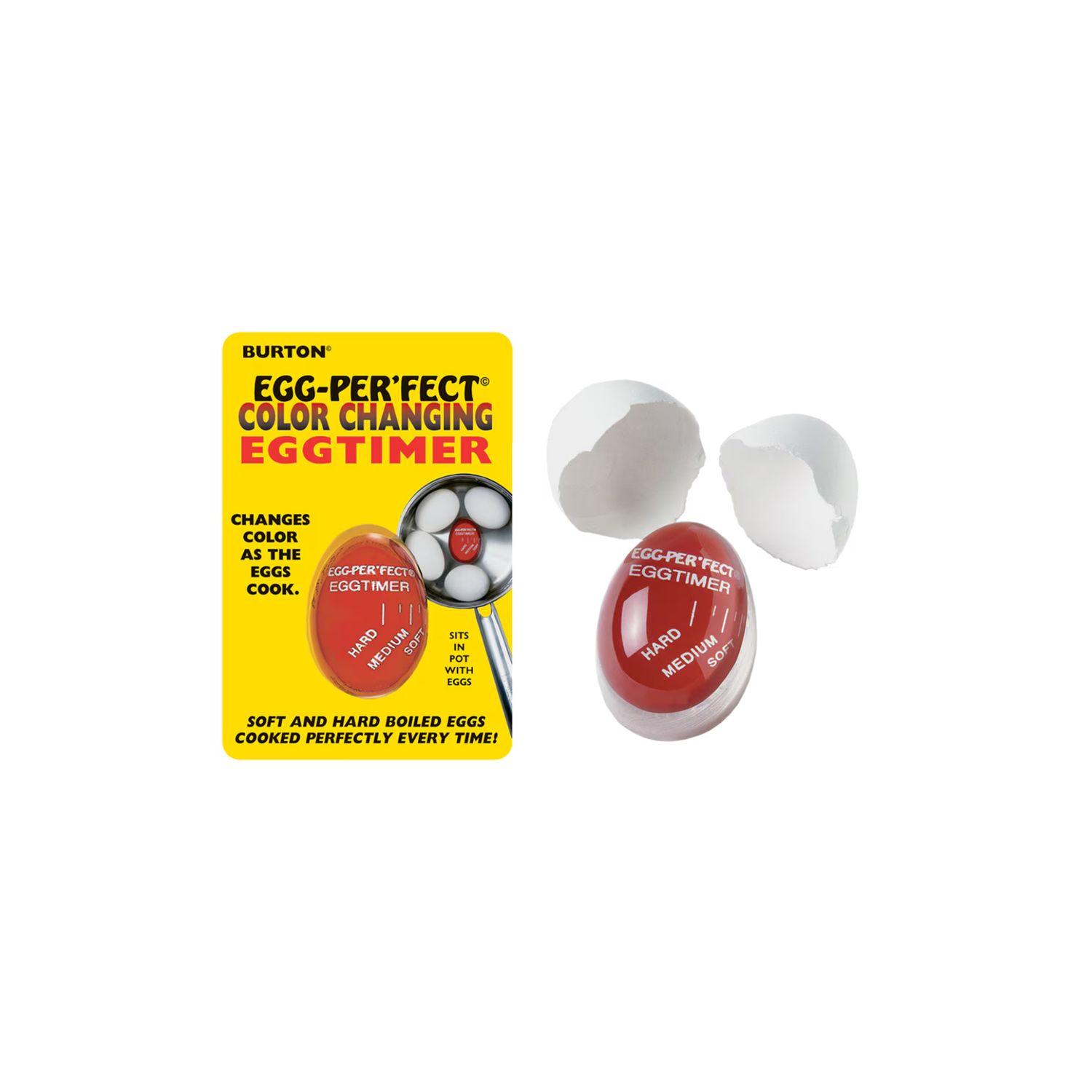 Egg-Perfect Colour Changing Egg Timer, Colour: Red